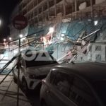 Ρόδος: Κατέρρευσαν σκαλωσιές λόγω των ισχυρών ανέμων