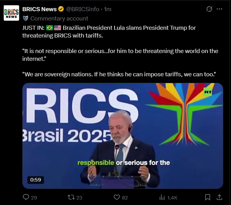 BRICS - ΗΠΑ: Ανάβουν τα «αίματα» για τους δασμούς - FinanceNews.gr