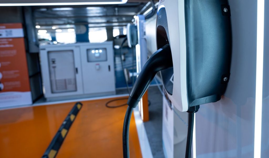 electric car charging station for charge ev battery