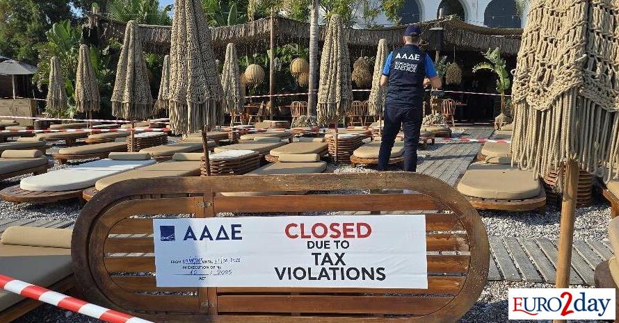 Λουκέτο και πρόστιμο από ΑΑΔΕ σε γνωστό beach restaurant στην Ρόδο