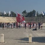 Τούρκοι οπαδοί ανέμισαν σημαίες με τον Kemal Atatürk στο Καλλιμάρμαρο