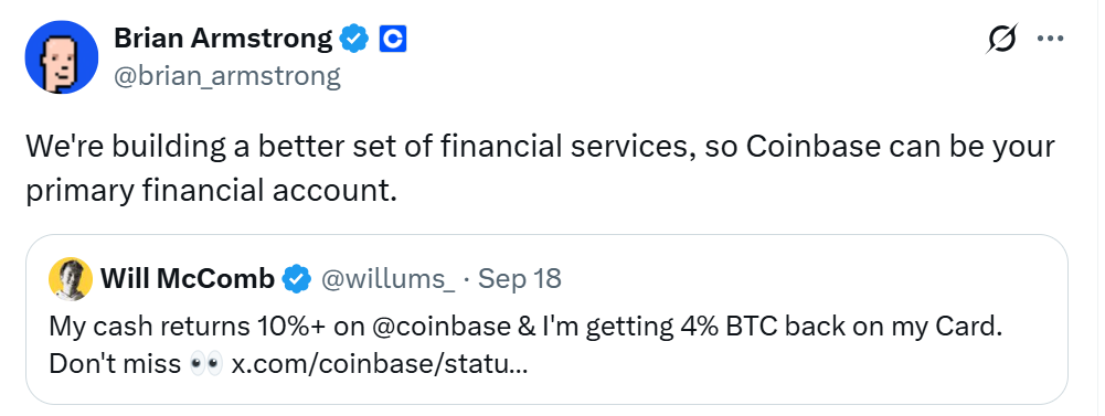 Ο CEO της Coinbase σκοπεύει να αντικαταστήσει τις τράπεζες με μια σούπερ εφαρμογή κρυπτονομισμάτων