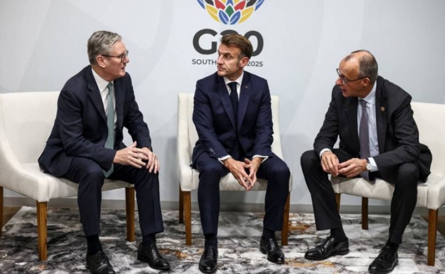 Συνάντηση Macron, Merz και Starmer στους G20  – Στο επίκεντρο το σχέδιο Trump για ειρήνευση Ουκρανία