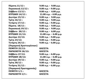 Εμπορικός Σύλλογος Πειραιά: Το εορταστικό ωράριο των καταστημάτων - Financial Report