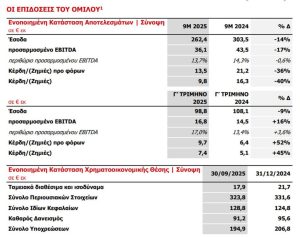 Austriacard: Πτώση 14% των εσόδων στα 262,4 εκατ. ευρώ το εννεάμηνο 2025 - Financial Report