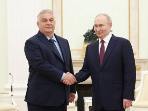 Hungarian prime minister Orban in Moscow - Meeting with Putin