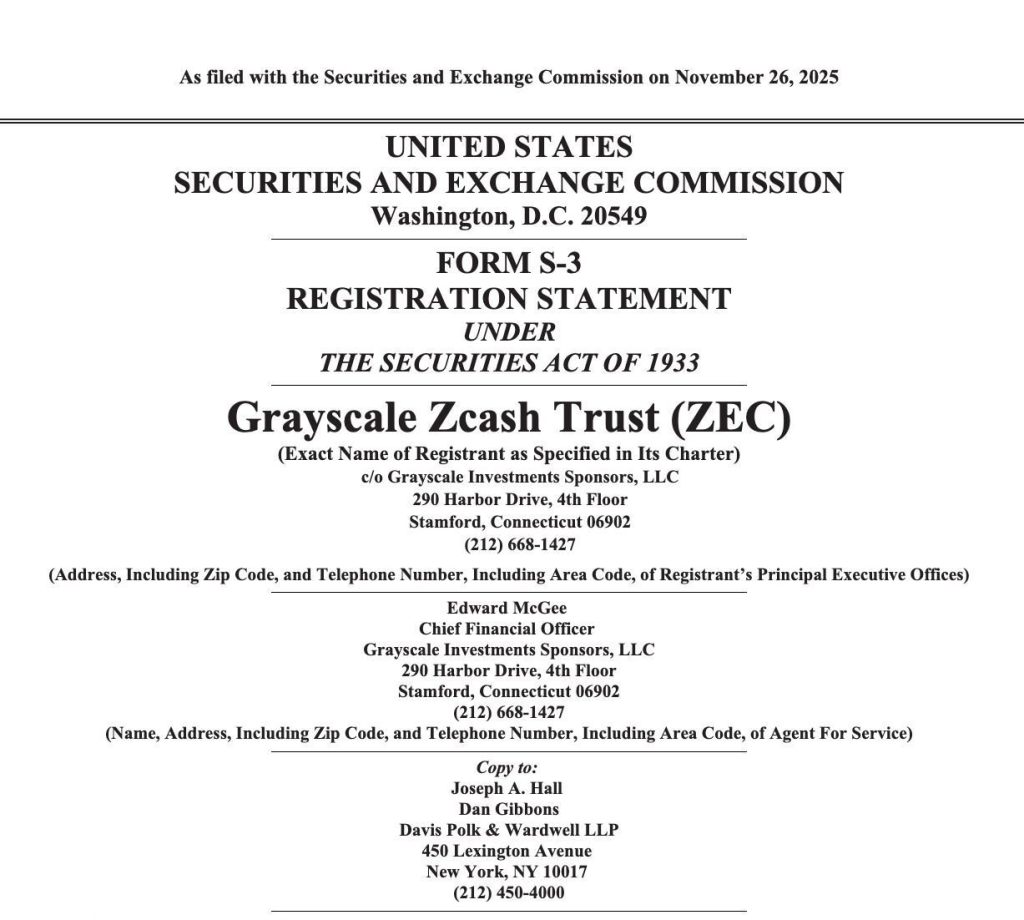 Η Grayscale φέρνει το Zcash στη Wall Street, το filing που μπορεί να ανάψει το privacy FOMO