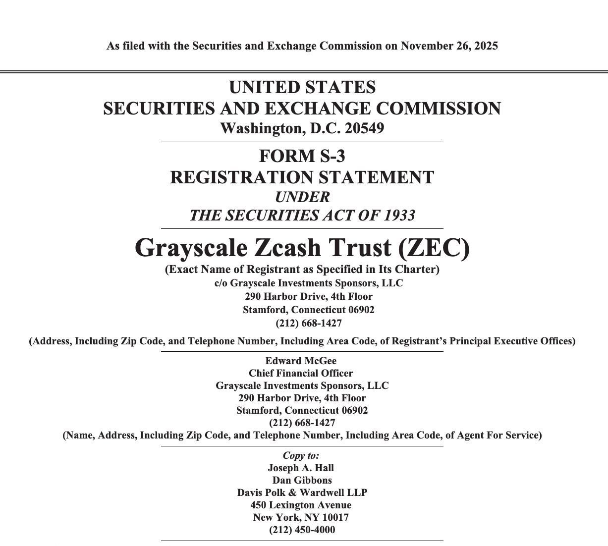 Η Grayscale φέρνει το Zcash στη Wall Street, το filing που μπορεί να ανάψει το privacy FOMO