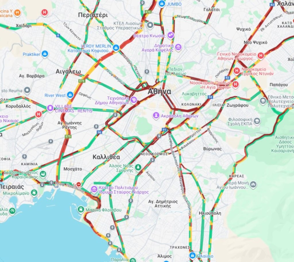 Ξεκίνησαν και πάλι τα δρομολόγια σε Μετρό, Ηλεκτρικό και τραμ - Μεγάλο μποτιλιάρισμα στους δρόμους