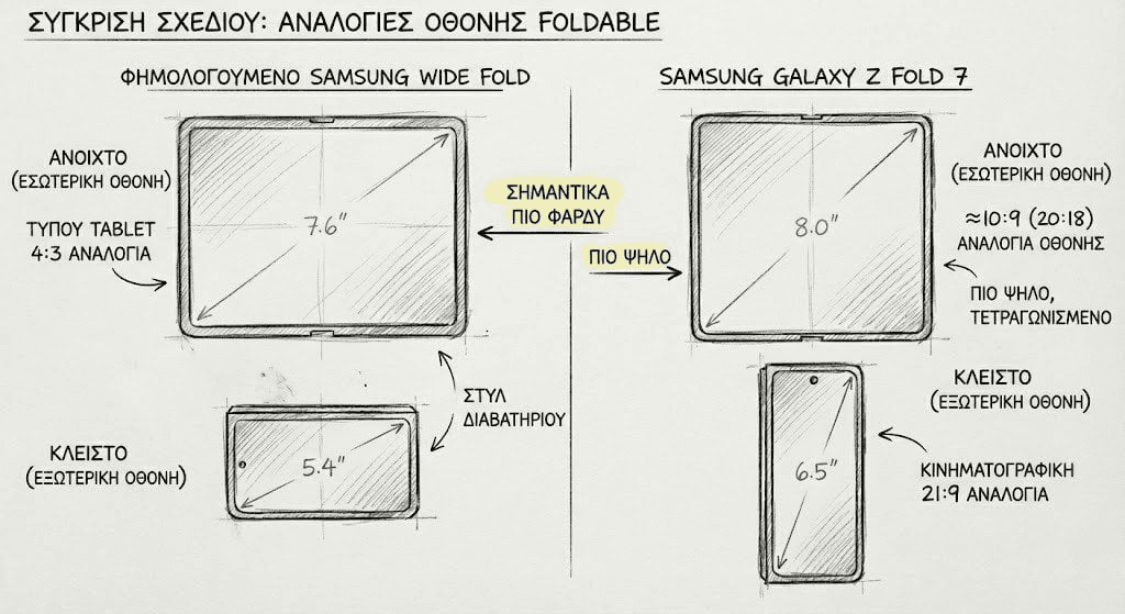 Samsung: Ετοιμάζει το Wide Fold με αναλογία 4:3 και κυκλοφορία το φθινόπωρο του 2026 - Financial Report