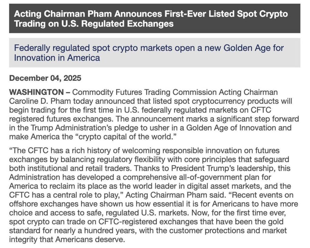 Ξεκίνησε η πρώτη 100% ρυθμιζόμενη spot αγορά crypto – Αλλάζει όλο το παιχνίδι παγκοσμίως – Νέα Και Εξελίξεις Για Τα Κρυπτονομίσματα