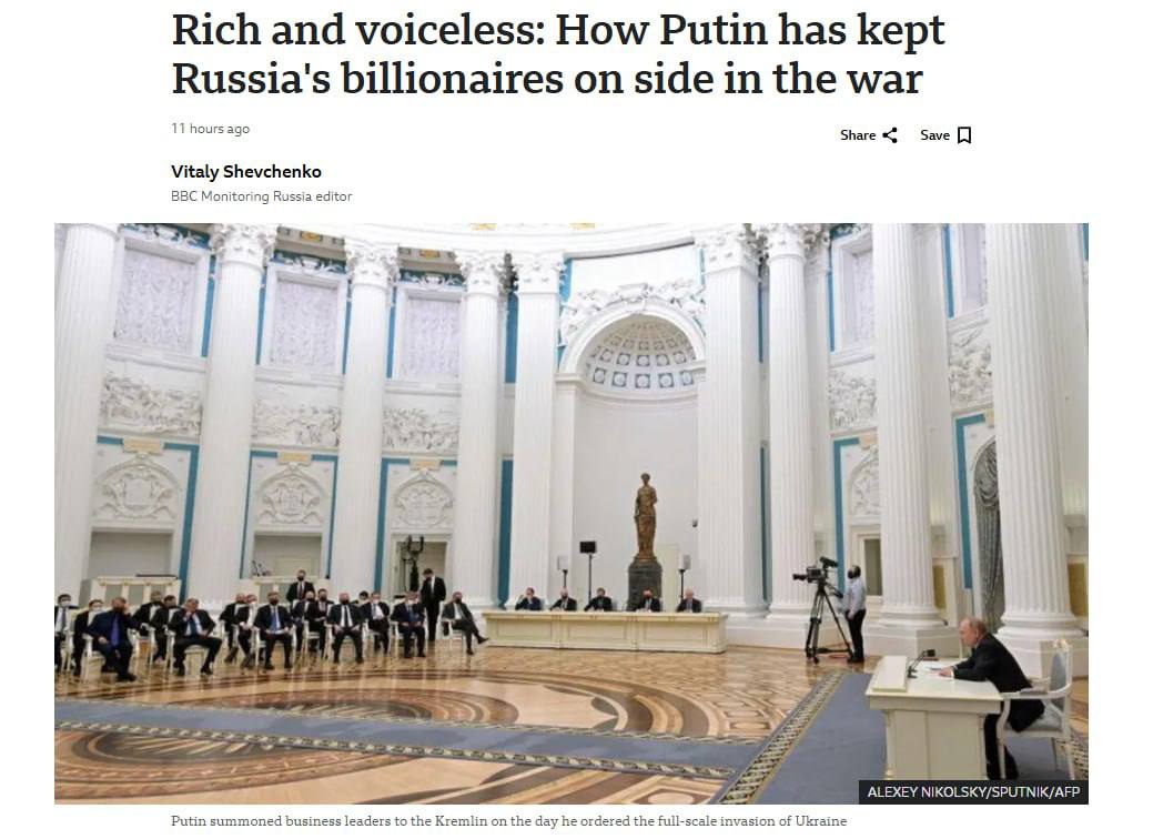 Οι Ρώσοι ολιγάρχες υποστηρίζουν τη  ρωσική επιχείρηση στην Ουκρανία – Οι κυρώσεις και οι ευκαιρίες για κέρδη