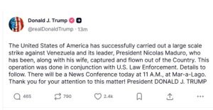 Στα χέρια του Τραμπ ο Νικόλας Μαδούρο - Συνελήφθη από τις αμερικανικές αρχές - Financial Report