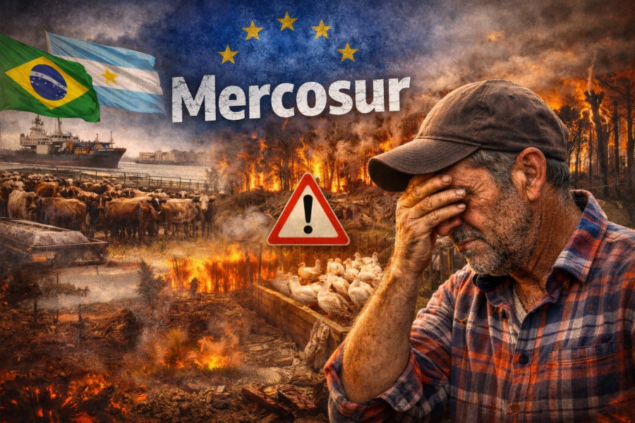 Μαύρη Παρασκευή για τους Έλληνες αγρότες – Η έγκριση της Mercosur φέρνει «κρέας με χλώριο» και απαγορευμένα φυτοφάρμακα