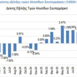 Στο 2,45% ο πληθωρισμός στα σουπερμάρκετ τον Ιανουάριο - Αυξήσεις 13,18% στα φρέσκα κρέατα - Financial Report