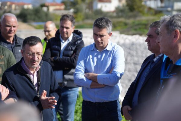 Στα αντιπλημμυρικά έργα κατά μήκος του αυτοκινητόδρομου «Κόρινθος - Πάτρα» ο Δήμας