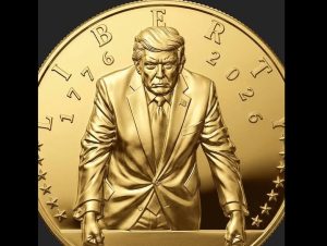 Ο Τραμπ σε χρυσό νόμισμα 24 καρατίων – Πολιτική σύγκρουση στις ΗΠΑ