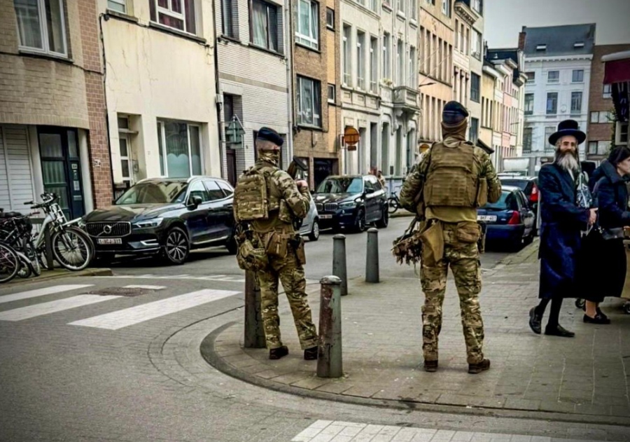 Στους δρόμους του Βελγίου στρατιώτες για την φύλαξη ισραηλινών στόχων