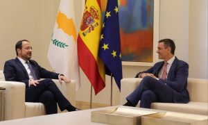Χριστοδουλίδης: Η Κύπρος ευχαριστεί τον Sanchez για την αποστολή φρεγάτας την δύσκολη περίοδο του πολέμου στο Ιράν