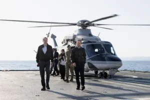 Στη Φρεγάτα «Κίμων» Μητσοτάκης και Χριστοδουλίδης