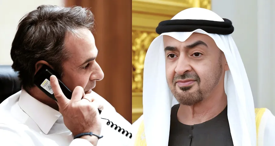 Μητσοτάκης-Πρόεδρος ΗΑΕ bin Zayed: Παρέμβαση Ελλάδας για αποκλιμάκωση στη Μέση Ανατολή