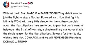 Σφοδρή επίθεση Τραμπ κατά ΝΑΤΟ: «Δειλοί - Χωρίς τις ΗΠΑ είστε τίποτα»