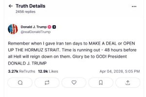 Νέο τελεσίγραφο Τραμπ στο Ιράν: «Ο χρόνος τελειώνει. Έμειναν 48 ώρες πριν εξαπολύσω την απόλυτη κόλαση»