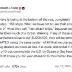 Απειλές Τραμπ για τα μικρά πλοιάρια του Ιράν, εν μέσω ενεργοποίησης του αμερικανικού ναυτικού αποκλεισμού - Financial Report