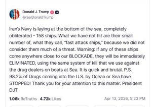 Απειλές Τραμπ για τα μικρά πλοιάρια του Ιράν, εν μέσω ενεργοποίησης του αμερικανικού ναυτικού αποκλεισμού - Financial Report